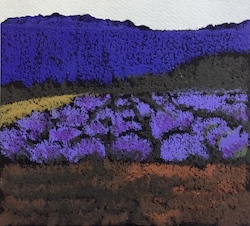 Sequim, Washington, USA. Oil Pastel Sketch