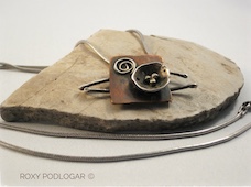 Copper and Sterling Silver Necklace